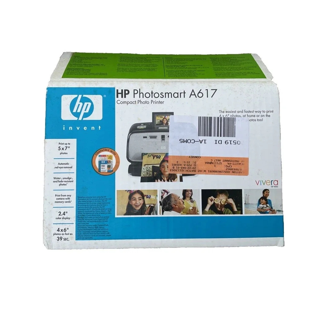 HP Photosmart A617 Compact Photo Printer Camera Pictures